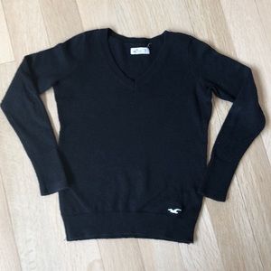 Hollister Black V-Neck Sweater